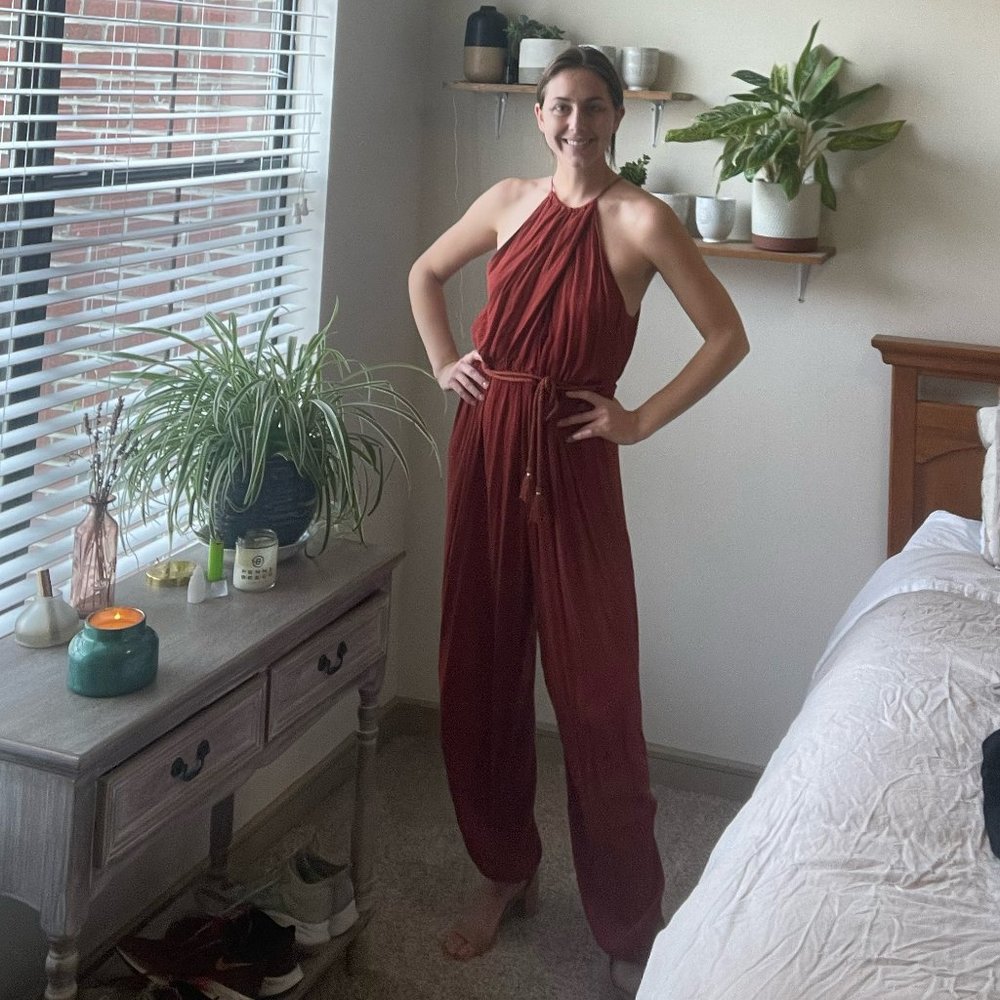 Orange Gypsy Jumpsuit